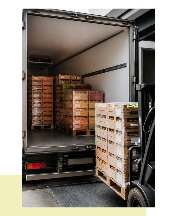 Перевозка сельхозпродукции на паллетах с доставкой в Киров
